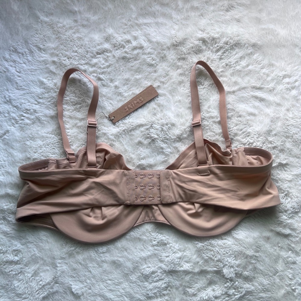 SKIMS Smoothing Intimates Unlined Strapless Bra Clay BA-BAN-9054 Women's 42C NEW - Picture 4 of 10